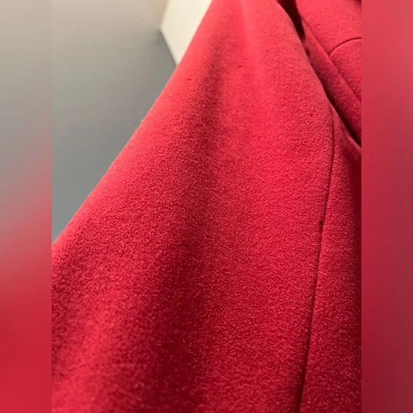 Cole Haan Red Pea Coat - Picture 6 of 10